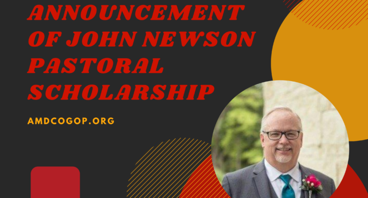 Announcement of John Newson Pastoral Scholarship