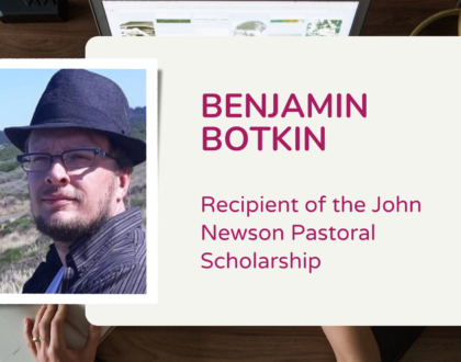 Recipient of John Newson Pastoral Scholarship
